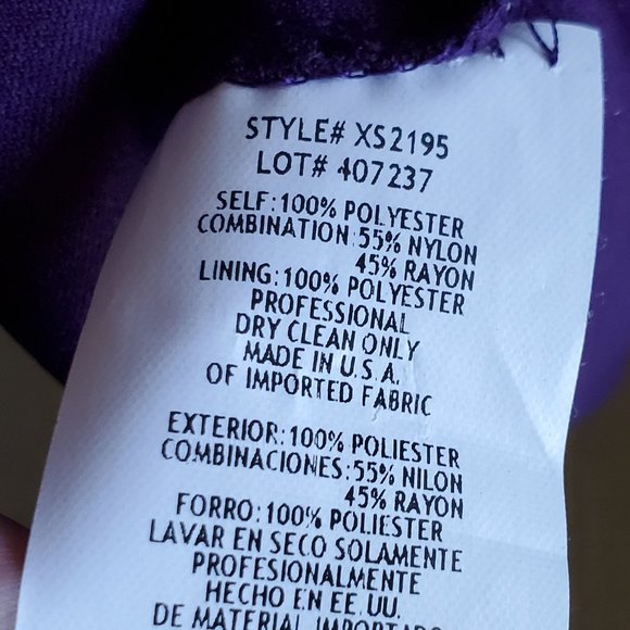 Purple Homecoming / Bridesmaid / Prom Dress - Picture 10 of 13